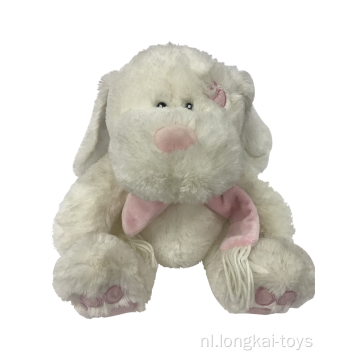 Chubby Rabbit Toy met roze sjaal